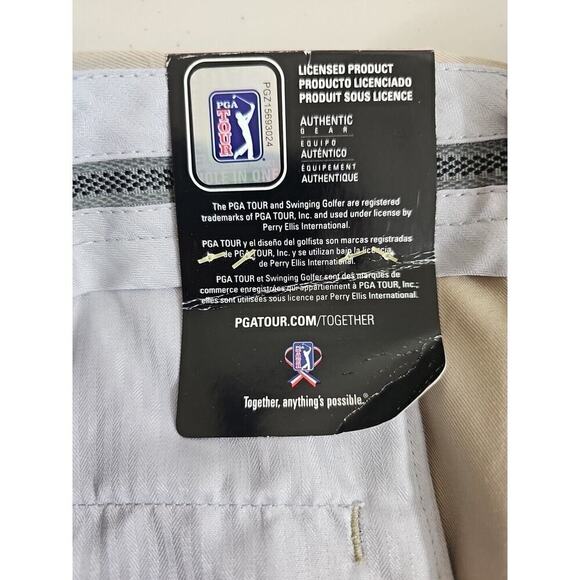 PGATOU ~Men 40×32~Beige/Khaki Flat Front Golf Ultimate Pant Comfort Closure NWT - Picture 4 of 10